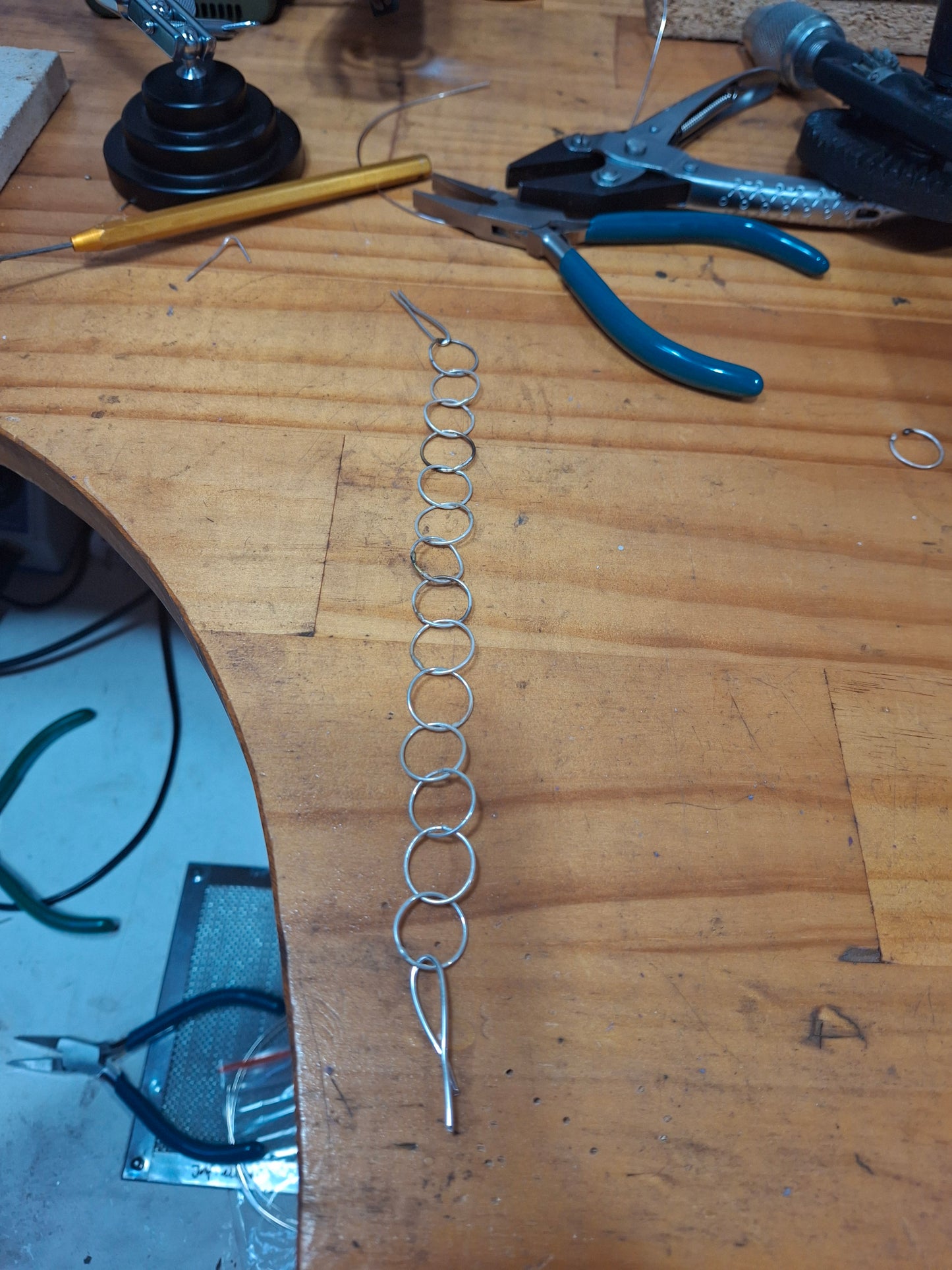 Advanced Soldering Workshop: Chain Bracelet with Custom S-Clasp (Private one-on-one lesson)
