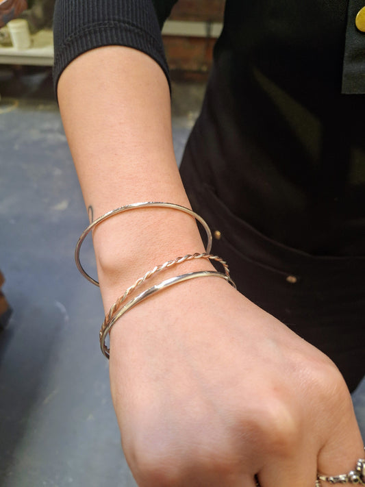 Beginners Silver Bangle Workshop (Private one-on-one lesson)